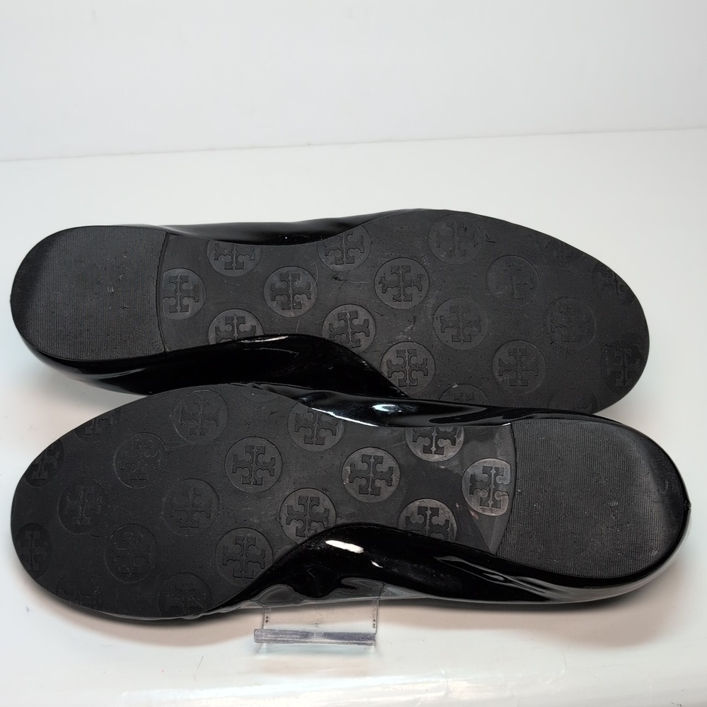 Tory Burch Minnie slip on leather glossy ballerina flats woman's size 7 - Picture 12 of 16